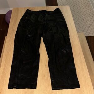 Marks & Spencer Black leather Trousers